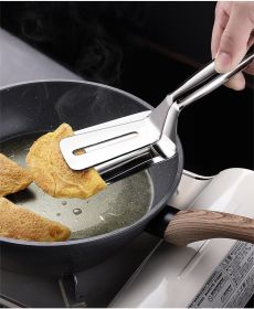 Kitchen stainless steel food clip frying spatula frying fish spatula steak spatula household kitchenware - kjdfh