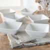 Better Homes & Gardens Porcelain Square Bowls, White, Set of 6 - Better Homes & Gardens