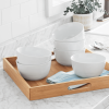 Better Homes & Gardens Round Ribbed Bowls, White Porcelain, Set of 6 - Better Homes & Gardens