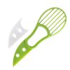 1pc 3 In 1 Multifunctional Avocado Slicer, Avocado Pitters, Avocado Cutter, Kitchen Gadgets - Green