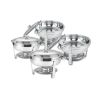 Round Buffet Catering Dish For Home and Outdoor 4 Packs - as Pic