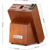 McCook MC29 15-Piece Kitchen Cutlery Knife Block Set Built-in Sharpener Stainless Steel - McCook