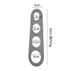 Stainless Steel Spaghetti Measurer Pasta Noodle Measure Cook Kitchen Cake Ruler Tapeline Free Measuring Tool - black