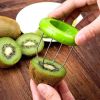 Cutter ABS Slicer Fruit Peeler Practical Portable for Daily Life Kiwi Digging Core for Daily Life - Yellow