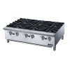 Commercial Gas Hotplate Cooktop in Stainless Steel with Six  Lift-Off Burner Hot Plate - silver - stainless