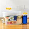 1pc 3.5L Cold Water Bucket Put Refrigerator Lemon Cold Water Cold Bubble Bottle Ice Water Tea Kettle With Faucet Cold Kettle - 3.5L