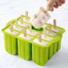1pc New Summer Ice Cream Tools With Wooden Sticks Silicone Popsicle Molds Custom Mini Silicone Ice Cream Popsicle Mold - Blue