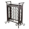 Silvano Wine Rack 5x5 with Removable Tray; Dark Bronze - 87523