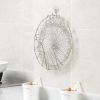 Stainless Steel Folding Strainer Spoon; Screen Frying Tool For French Fries And Chicken - Silvery