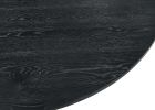 Jasper Ebony Black 3 Piece 47" Round Dining Table Set with Gray Barrel Chairs - as Pic