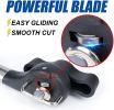 Safe Cut Can Opener; Smooth Edge Can Opener handheld; Food Grade Stainless Steel Cutting Can Opener for Kitchen &amp; Restaurant - 1pcs black