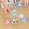 1pc Silicone Small Funnel;  Retractable Folding Funnel - Blue