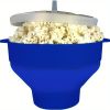 1pc Collapsible Silicone Microwave Popcorn Popper - Quick and Easy Way to Make Delicious Popcorn at Home - Red