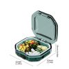 1pc Medicine Box; Portable Small Medicine Box For Seven Days A Week; Large-capacity Pill Organizer Storage Medicine Container - Gray Small