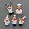 6pcs, Cute Cartoon Chef Refrigerator Magnets - 3D Magnetic Stickers for Kitchen Decoration and Home Decor - Perfect Birthday Gift - 6pcs