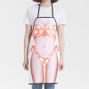 1pc Funny Muscle Man Kitchen Apron Sexy Women Cooking Pinafore Home Cleaning Tool - F