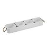 Better Homes & Gardens Galvanized Rectangle Condiment Tray, 17.44"L x 4.52" W, White - Better Homes & Gardens