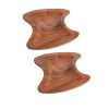 WILLART Wooden Serving Platter Tray Bowl for Serving Snacks Salad Fruits or Platters (Dimension : LxBxH - 20 cm x 19 cm x 1.75 cm) - Set of 2 - AKACAC