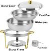 Round Buffet Catering Dish For Home and Outdoor 4 Packs - as Pic