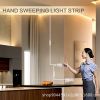 1pc DC 5V Lamp USB Motion LED Backlight TV Kitchen LED Strip Hand Sweep Waving ON OFF Sensor Light Diode Lights Double-sided Tape - Cold White - 10ft/