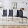 5 piece Round Dining Table Set, 47 Inch Modern Kitchen Table Small Dinner Table MDF Kitchen Dinning Table for Dining Room Kitchen, Living Room - as Pi